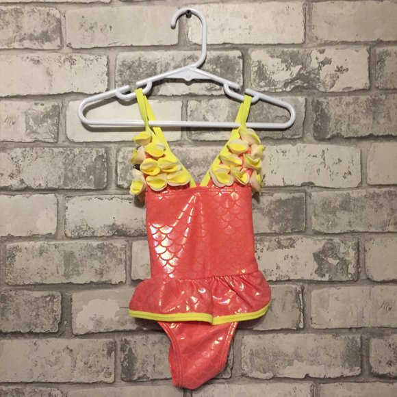 Floatimini Mermaid Petal One Piece Swimsuit 24 M - Picture 1 of 5